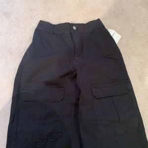 NWT black baggy cargos